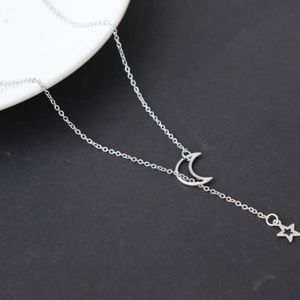 4 for $20 minimal moon star necklace